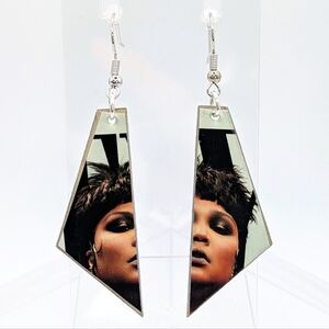 Magazine Cover Decoupage Earrings - Vanity Fair November 2022, Lizzo - Handmade